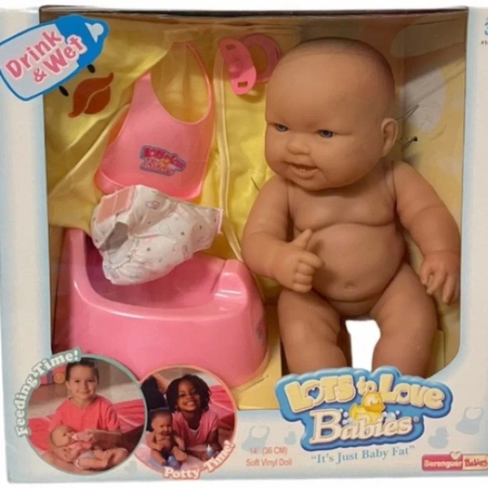 Vintage Drink & Wet Lots to Love Babies Doll Set Baby Potty Wetting Doll